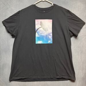 Nike Sunrise Basketball Hoop Shirt Clouds Photo Skater Athletic Performance XXL